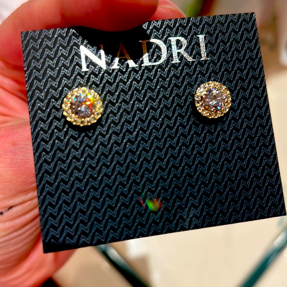 Nadri stud earrings